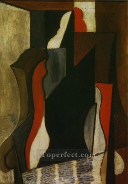 Pablo Picasso Painting - Figura en un sillón 1917 Pablo Picasso